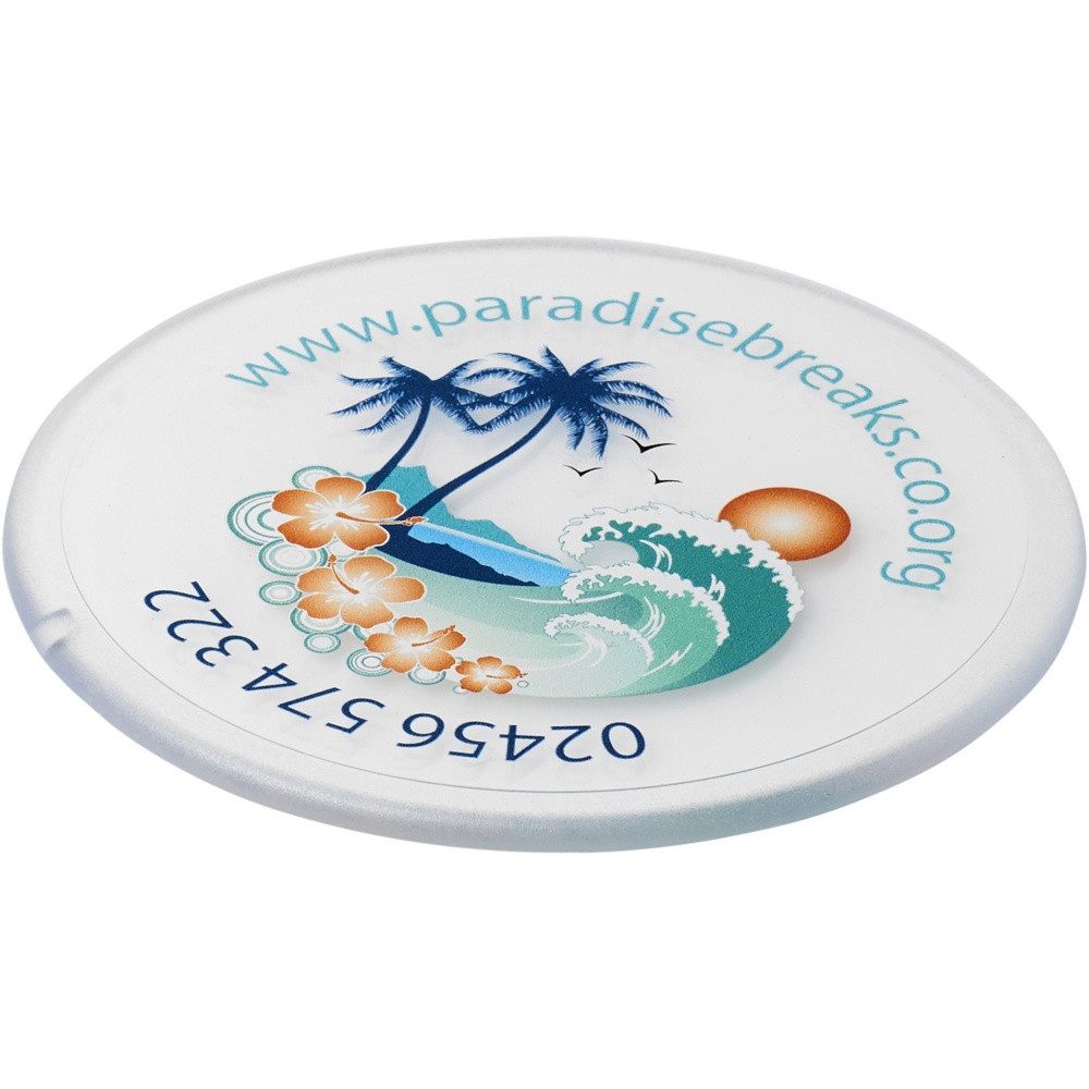 Logo trade promotional product photo of: Renzo round plastic coaster