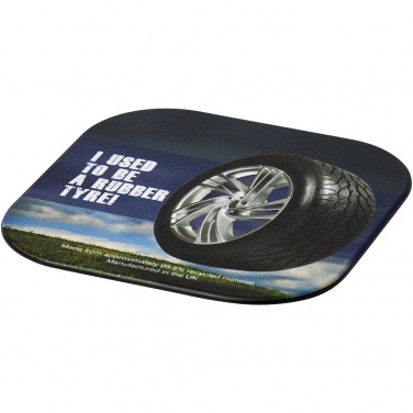 Logotrade business gifts photo of: Brite-Mat® square coaster with tyre material