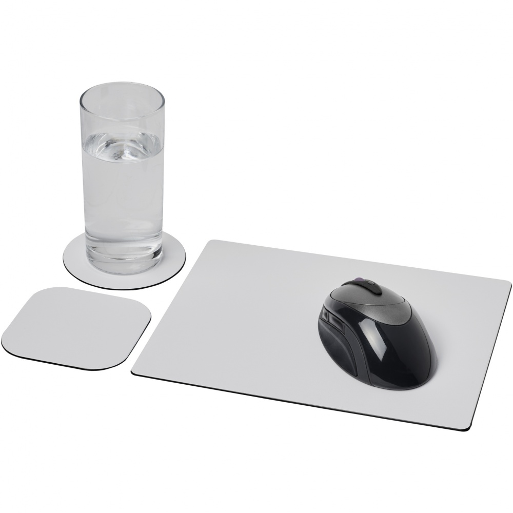 Logotrade corporate gift picture of: Brite-Mat® mouse mat and coaster set combo 1