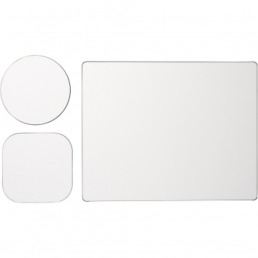 Logo trade promotional gifts image of: Brite-Mat® mouse mat and coaster set combo 1