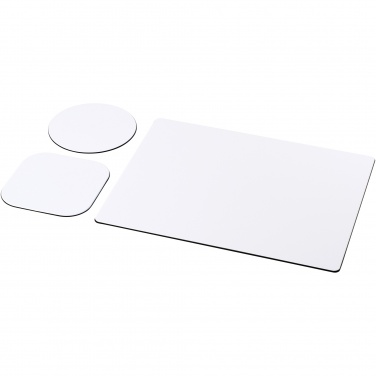 Logo trade promotional item photo of: Brite-Mat® mouse mat and coaster set combo 1