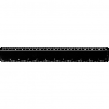 Logo trade promotional gifts image of: Terran 30 cm ruler from 100% recycled plastic