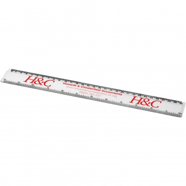 Logo trade business gifts image of: Renzo 30 cm plastic ruler