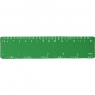 Logo trade promotional merchandise photo of: Rothko 15 cm plastic ruler
