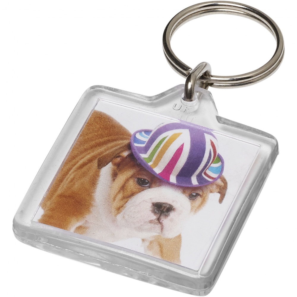 Logotrade promotional merchandise image of: Vial U1 square keychain