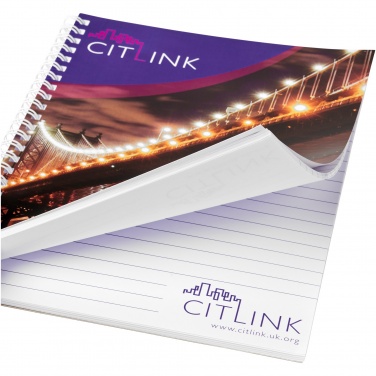 Logo trade promotional giveaways image of: Desk-Mate® spiral A4 notebook