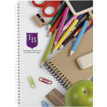 Logotrade promotional gift picture of: Wire-o A4 notebook hard cover