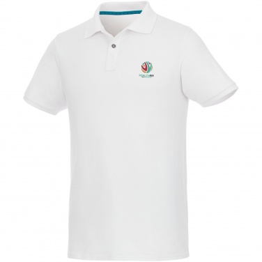 Logo trade advertising product photo of: Beryl short sleeve men's organic recycled polo