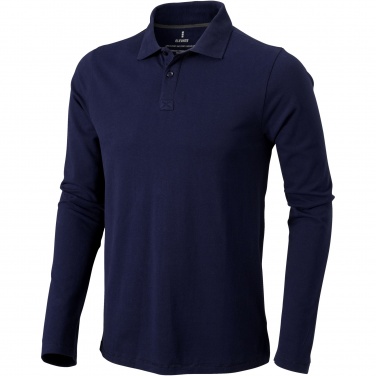 Logo trade business gifts image of: Oakville long sleeve men's polo