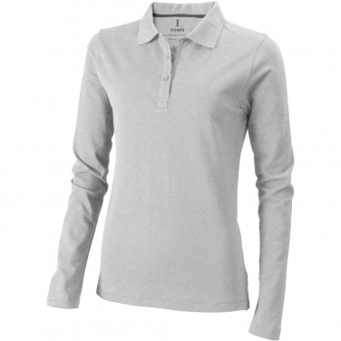 Logotrade promotional gift image of: Oakville long sleeve women's polo
