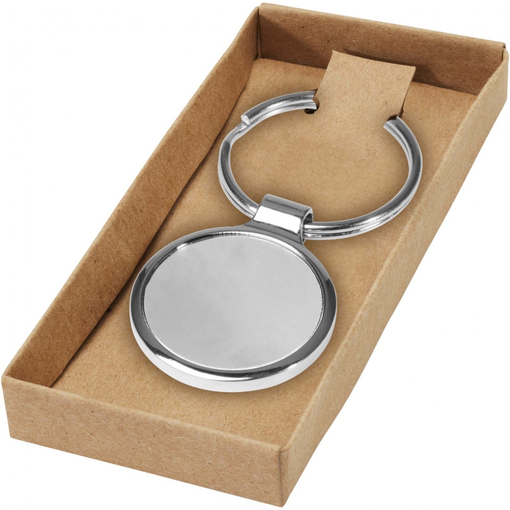 Logo trade promotional products image of: Orlene round keychain