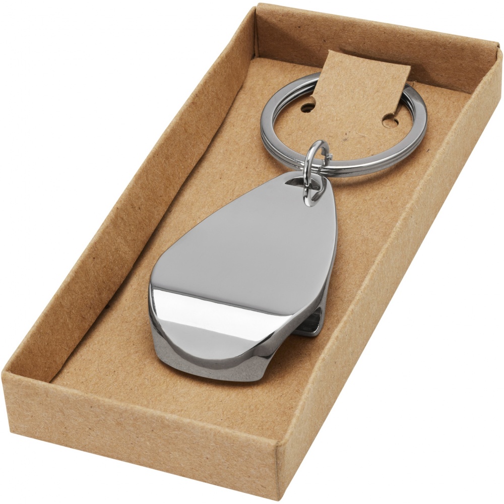 Logo trade promotional item photo of: Don bottle opener keychain