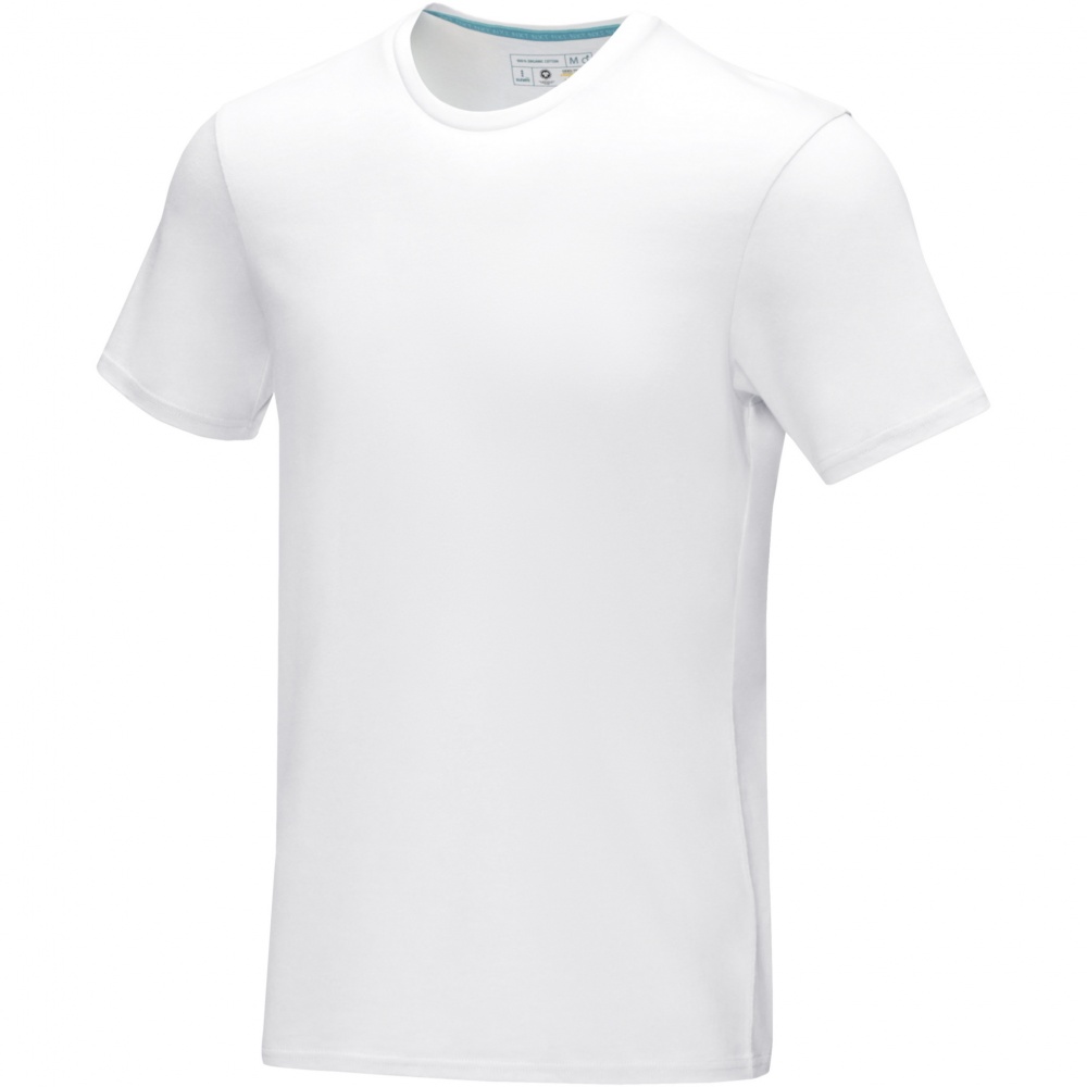 Logo trade advertising products image of: Azurite short sleeve men’s organic t-shirt