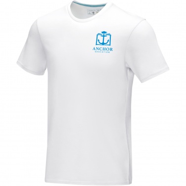 Logo trade promotional giveaways picture of: Azurite short sleeve men’s organic t-shirt