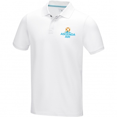 Logo trade promotional merchandise picture of: Graphite short sleeve men’s organic polo