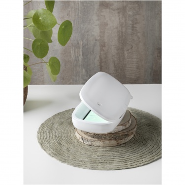 Logo trade advertising products picture of: Capsule UV smartphone sanitizer with 5W wireless charging pad