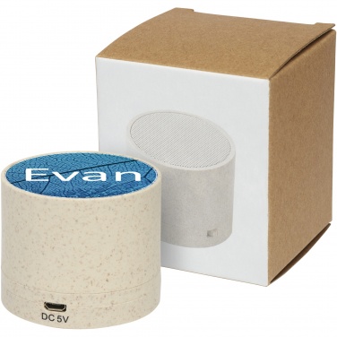 Logo trade promotional merchandise image of: Kikai wheat straw Bluetooth® speaker