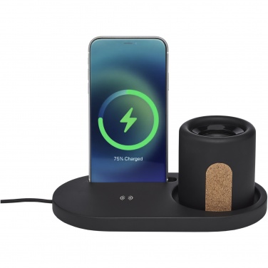 Logo trade promotional items picture of: Klip 5W wireless charging desk organizer