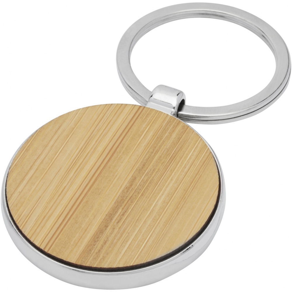 Logotrade business gift image of: Nino bamboo round keychain
