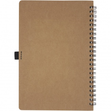 Logotrade business gifts photo of: Cobble A5 wire-o recycled cardboard notebook with stone paper
