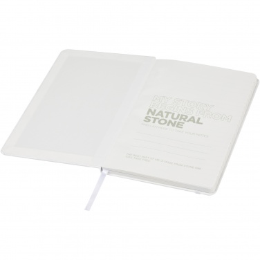 Logo trade promotional merchandise image of: Breccia A5 stone paper notebook