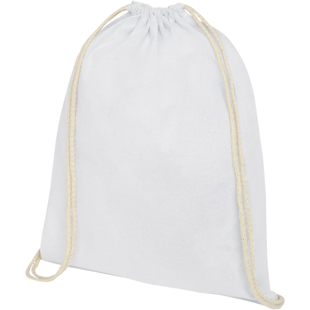 Logotrade corporate gift picture of: Oregon 140 g/m² cotton drawstring bag 5L