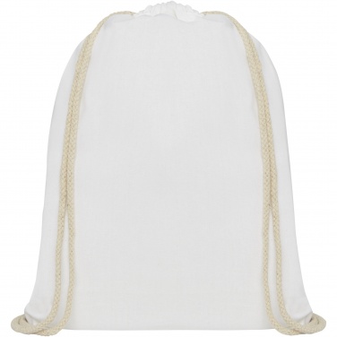 Logotrade corporate gift picture of: Oregon 140 g/m² cotton drawstring bag 5L