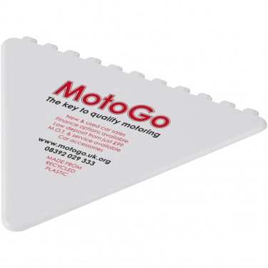Logo trade promotional merchandise image of: Frosty triangular recycled plastic ice scraper