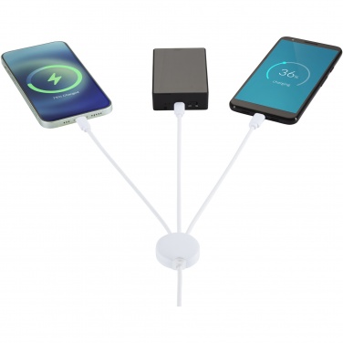 Logo trade promotional gifts picture of: Pure 5-in-1 charging cable with antibacterial additive