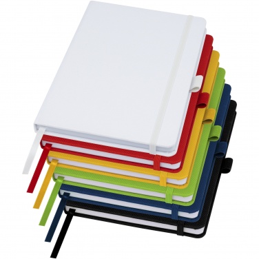 Logo trade promotional products image of: Honua A5 recycled paper notebook with recycled PET cover