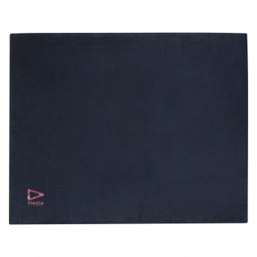 Logo trade promotional merchandise picture of: Lily GRS certified RPET coral fleece blanket