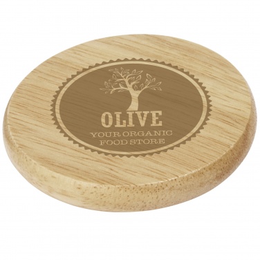 Logo trade promotional item photo of: Scoll wooden coaster with bottle opener