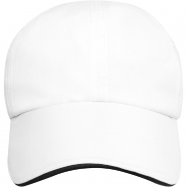 Logo trade promotional merchandise photo of: Morion 6 panel GRS recycled cool fit sandwich cap