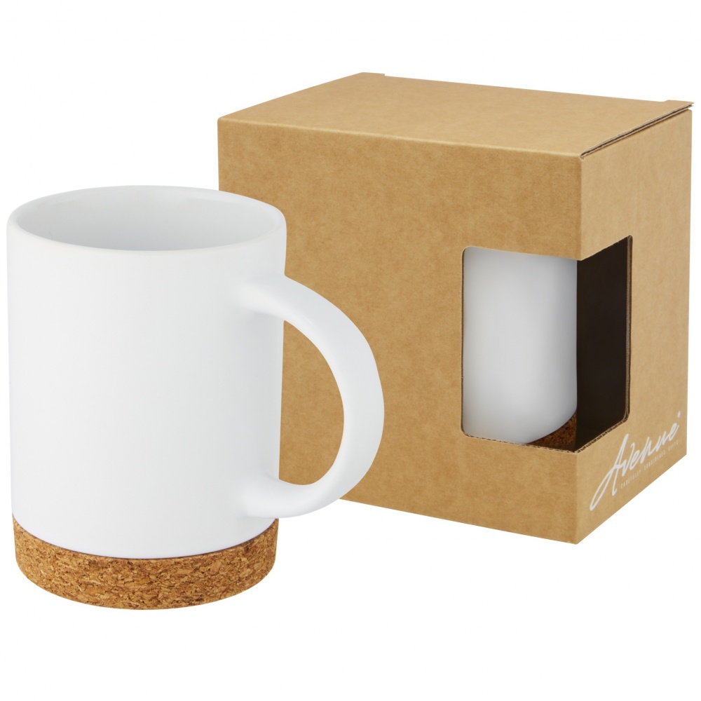 Logotrade promotional product image of: Neiva 425 ml ceramic mug with cork base
