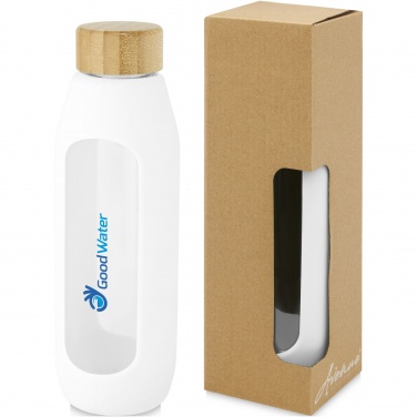 Logotrade promotional merchandise photo of: Tidan 600 ml borosilicate glass bottle with silicone grip