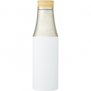 Logo trade corporate gifts picture of: Hulan 540 ml copper vacuum insulated stainless steel bottle with bamboo lid