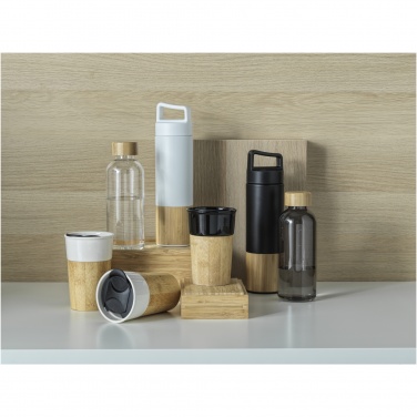 Logotrade advertising product image of: Torne 540 ml  stainless steel bottle with bamboo outer wall
