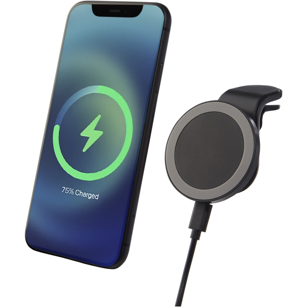 Logo trade advertising products picture of: Magclick 10W wireless magnetic car charger