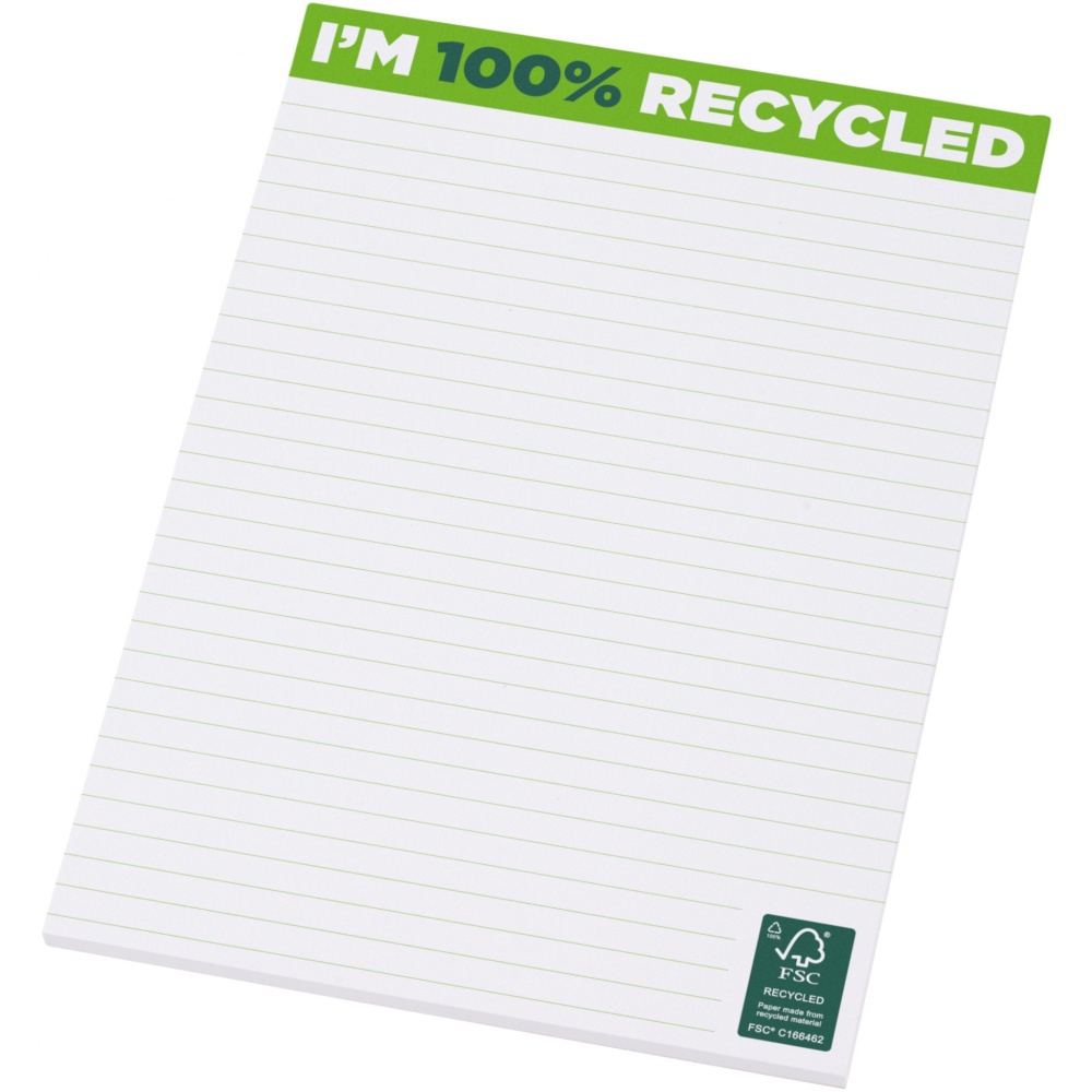Logo trade advertising product photo of: Desk-Mate® A5 recycled notepad