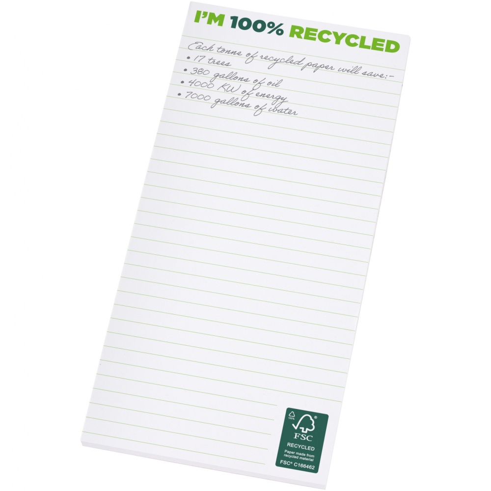 Logotrade promotional giveaways photo of: Desk-Mate® 1/3 A4 recycled notepad