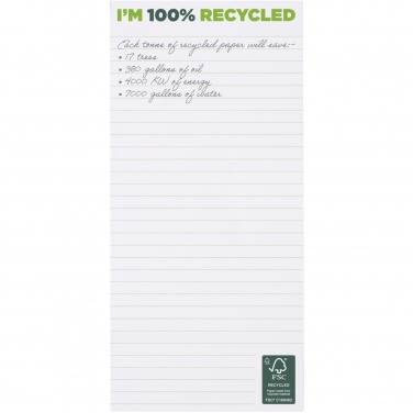 Logo trade promotional giveaways picture of: Desk-Mate® 1/3 A4 recycled notepad
