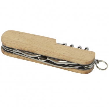 Logo trade promotional gift photo of: Richard 7-function wooden pocket knife