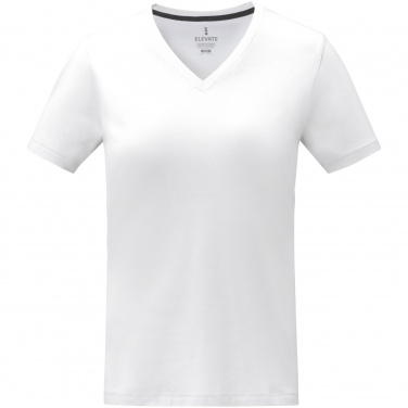 Logo trade advertising products image of: Somoto short sleeve women's V-neck t-shirt 