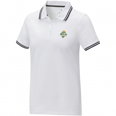 Logotrade corporate gift picture of: Amarago short sleeve women's tipping polo
