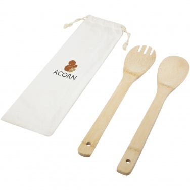 Logotrade promotional item image of: Endiv bamboo salad spoon and fork
