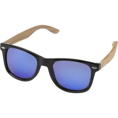 Logotrade corporate gift image of: Hiru rPET/wood mirrored polarized sunglasses in gift box