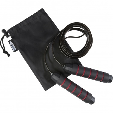 Logotrade promotional giveaway image of: Austin soft skipping rope in recycled PET pouch