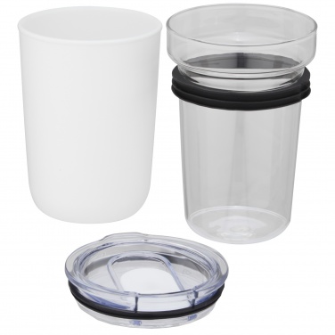 Logo trade promotional giveaway photo of: Bello 420 ml glass tumbler with recycled plastic outer wall