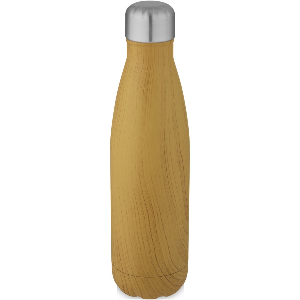 Logotrade promotional gift picture of: Cove 500 ml vacuum insulated stainless steel bottle with wood print