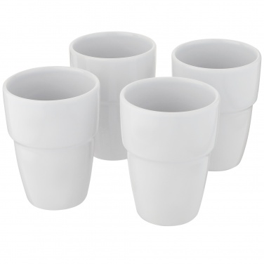 Logo trade corporate gifts picture of: Staki 4-piece 280 ml stackable mug gift set